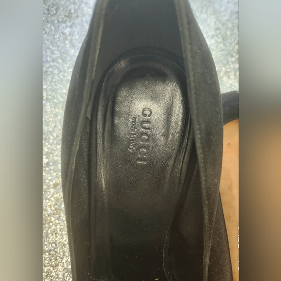 GUCCI BLACK SUEDE PUMP SIZE 40.5 - Picture 6 of 6